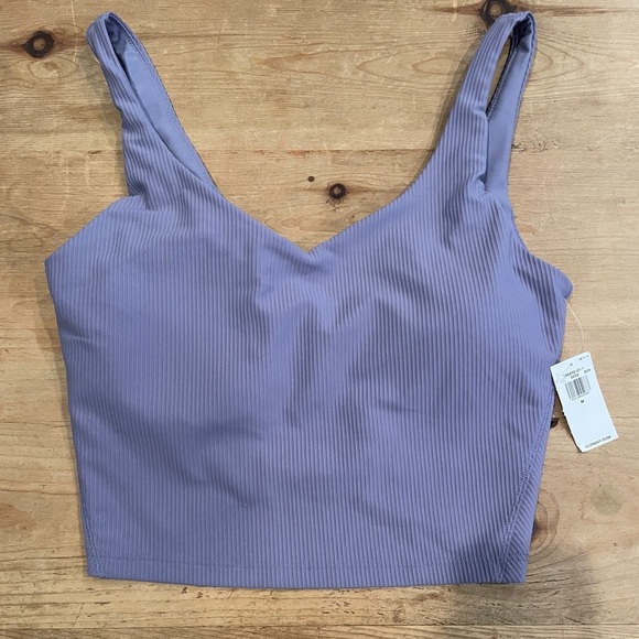 Old Navy Other - NWT Old Navy Lavender Ribbed sports Bra athletic Athleisure gym cami M
